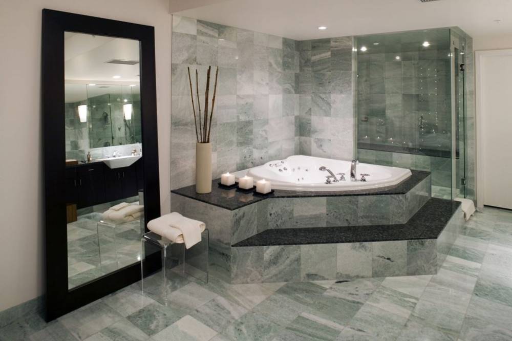 Salle de bain marbre